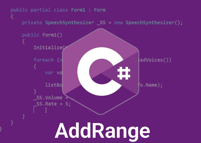 AddRange در سی شارپ AddRange در سی شارپ